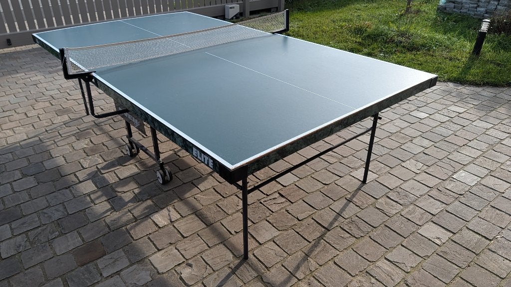 Pingpongtafel, opvouwbaar en verrijdbaar, Sport en Fitness, Ophalen, Gebruikt, Tafel Indoor, Inklapbaar