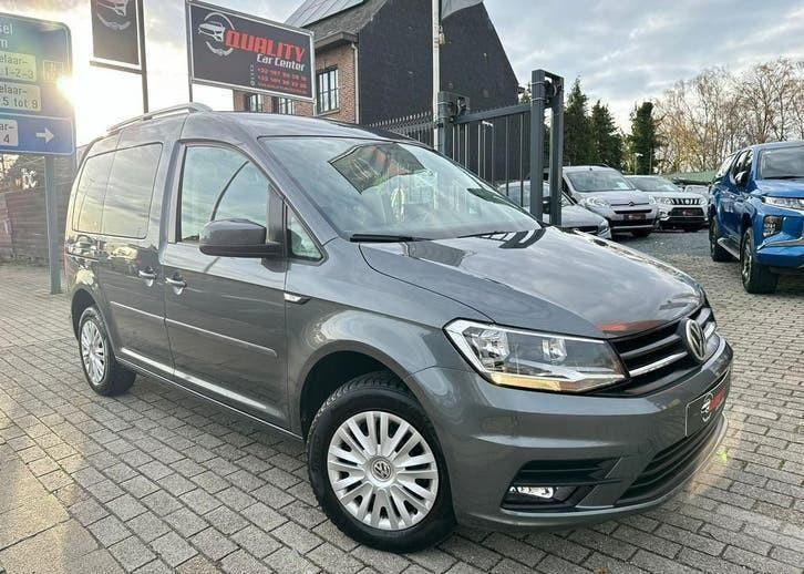 Vw Caddy Trendline 2018 130dkm 2.0tdi Automaat Navi Pdc Full, Auto's, Euro 6, 72 kW, Bedrijf, USB