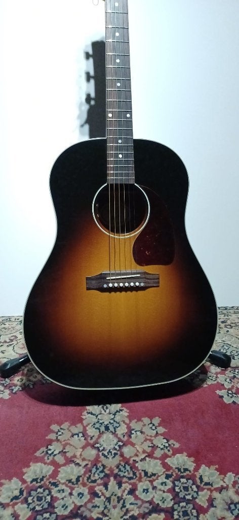 Gibson J45 Standard vintage sunburst 2021, Muziek en Instrumenten, Ophalen, Western- of Steelstringgitaar, Met koffer