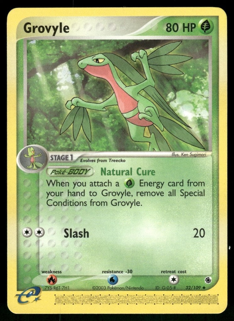 Grovyle 32/109 - Ruby &amp; Sapphire (NM), Envoi, Utilisé