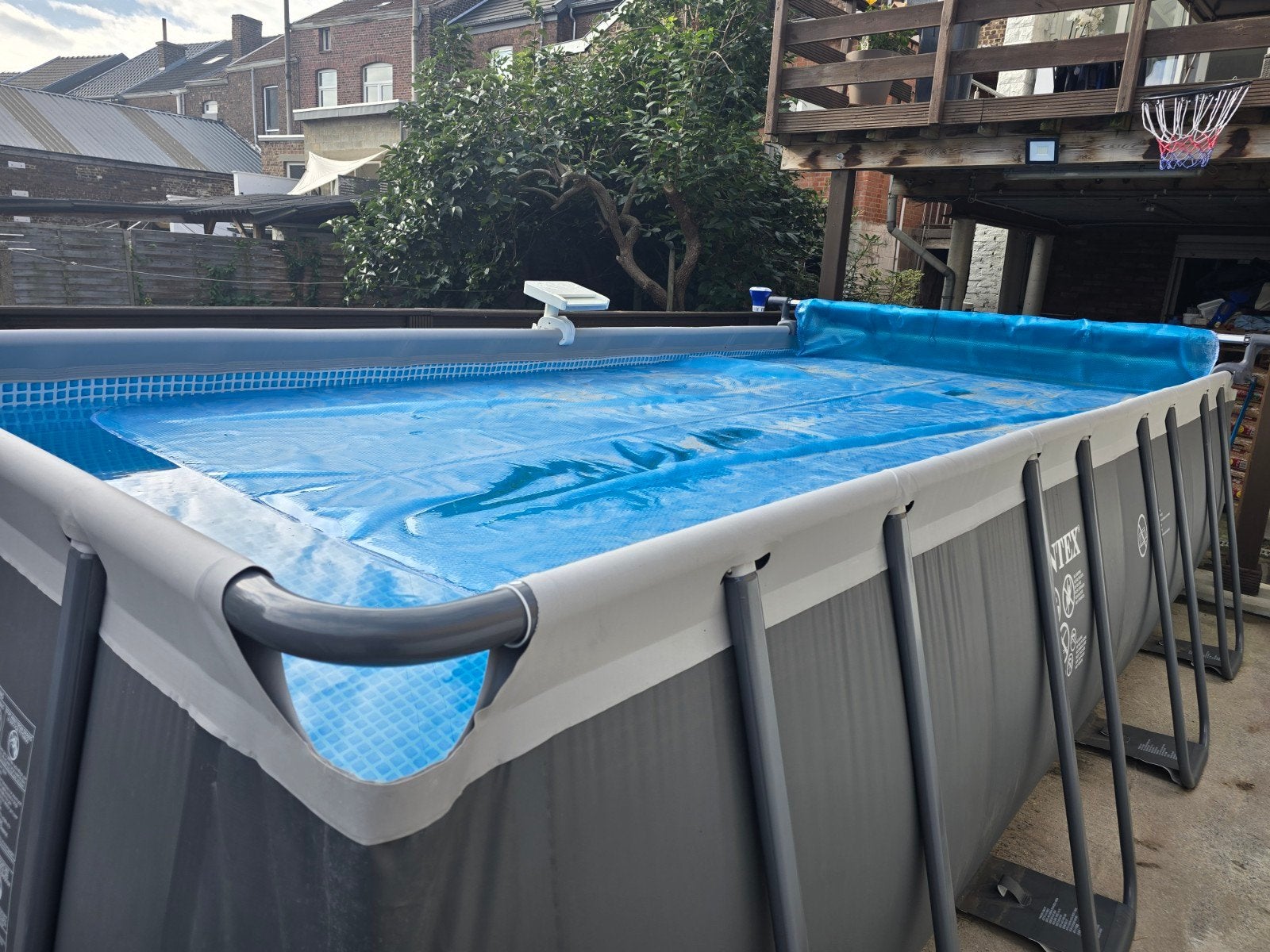 piscine intex auto portante, Jardin & Terrasse, Comme neuf, Enlèvement, Rectangulaire, 400 cm ou plus