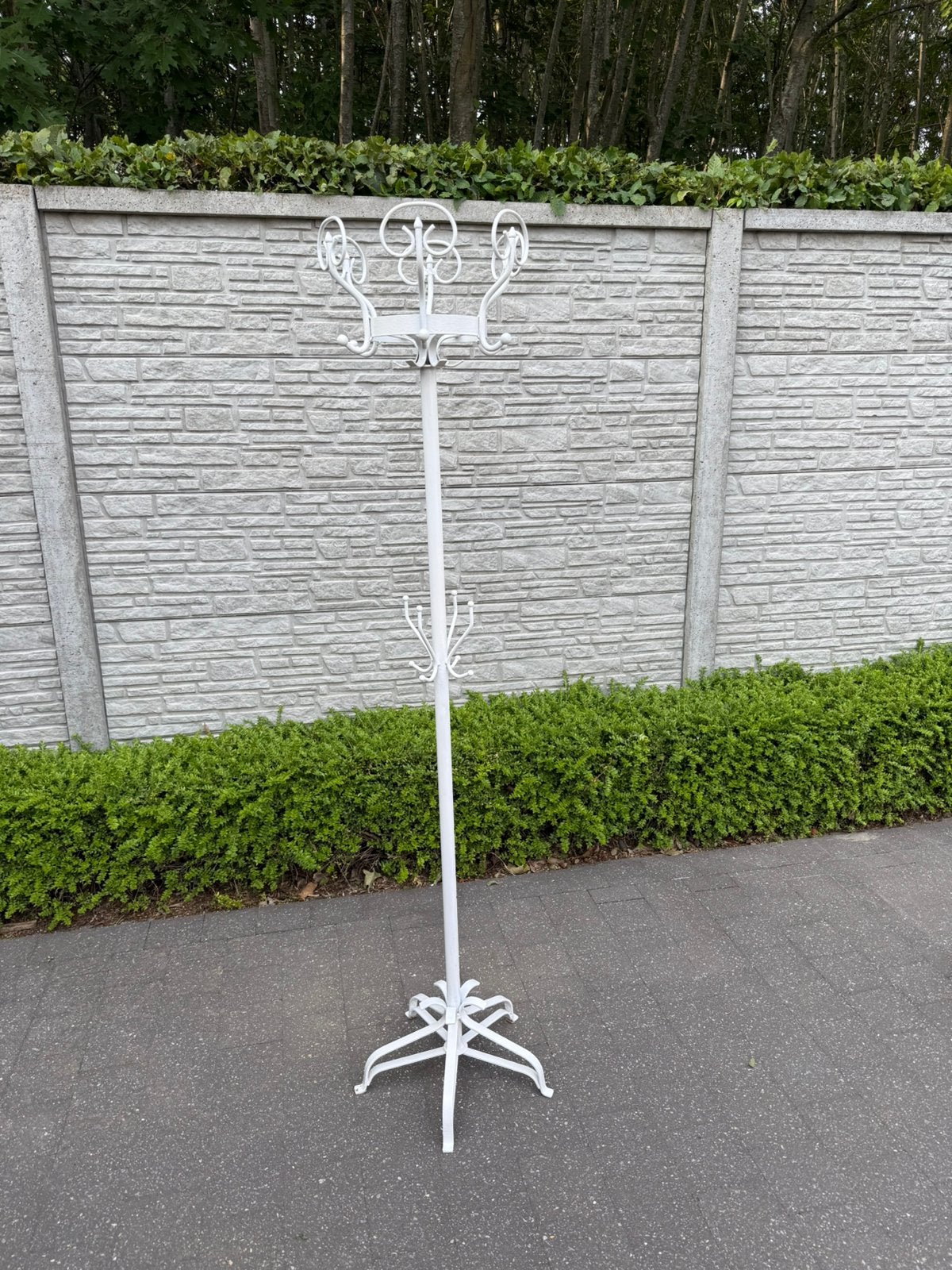 Vintage wit gelakte kapstok, Ophalen, Gebruikt