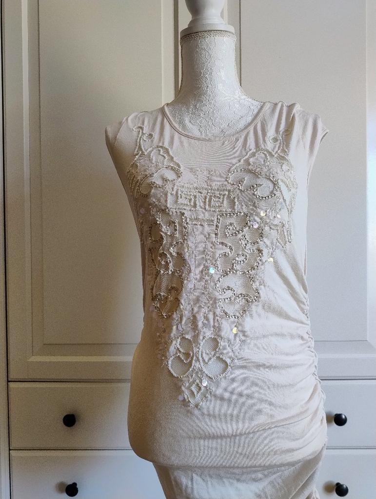 Robe moulante beige M superstar, Kleding | Dames, Jurken, Maat 38/40 (M), Beige, Ophalen of Verzenden, Zo goed als nieuw