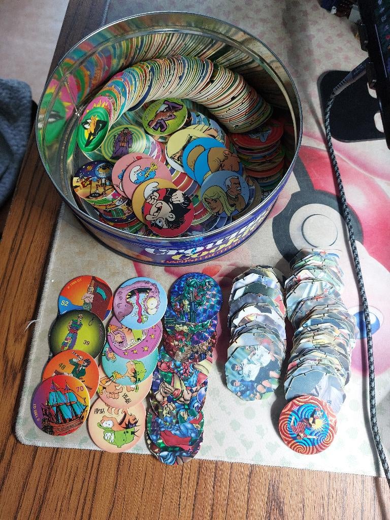 Pogs et flippos lot de 200, Enlèvement, Flippos en vrac
