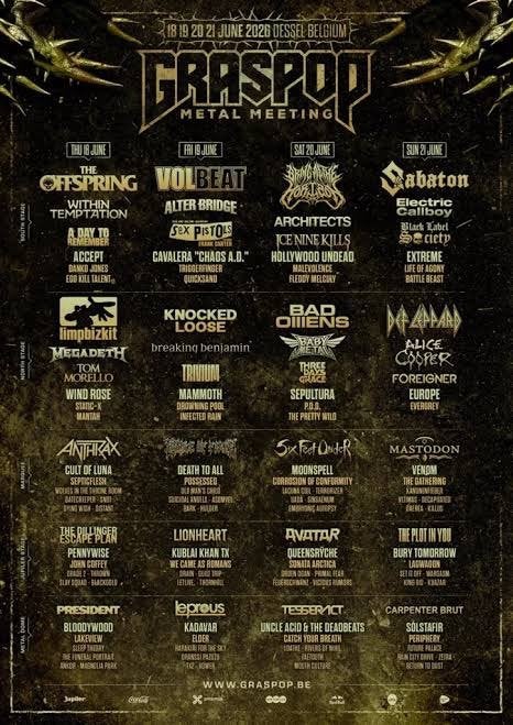 2x billets Graspop VIP samedi - samedi 20.06.2026, Deux personnes, Juin, Rock of Poprock