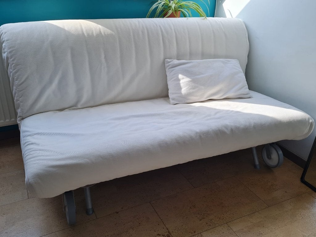 Ikea PS zetelbed, Ophalen, Gebruikt, Wit, Tweepersoons