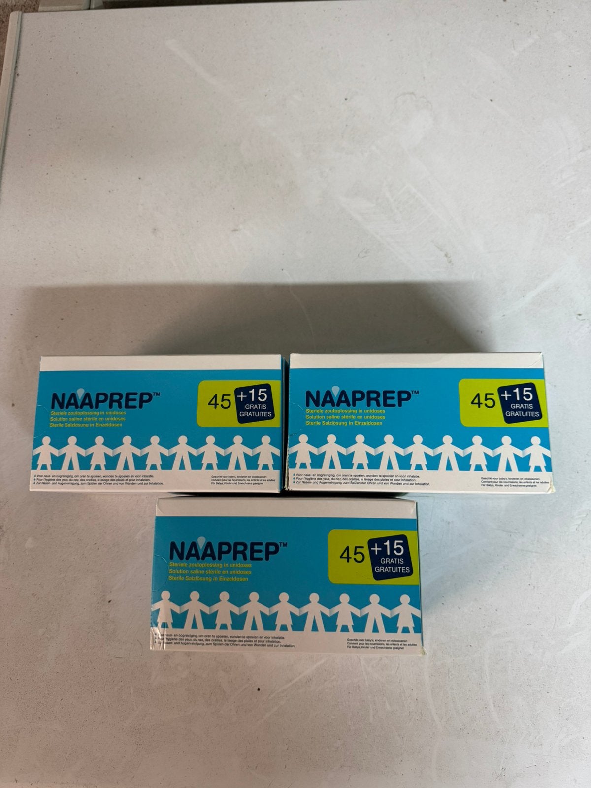 Naaprep zoutoplossing