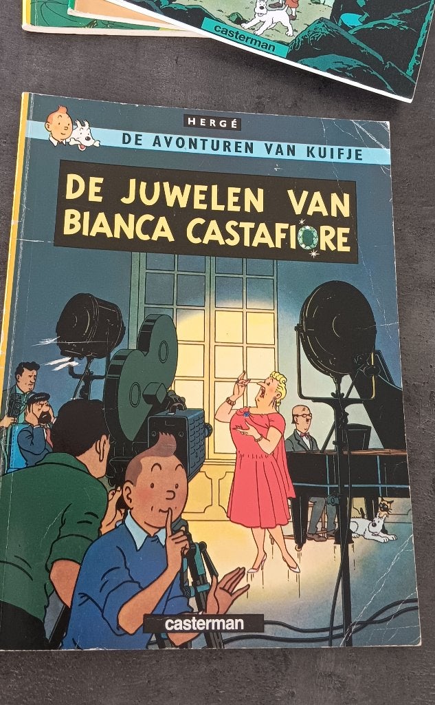 Kuifje: De juwelen van....., Boeken, Gelezen, Eén stripboek, Ophalen of Verzenden, Herge