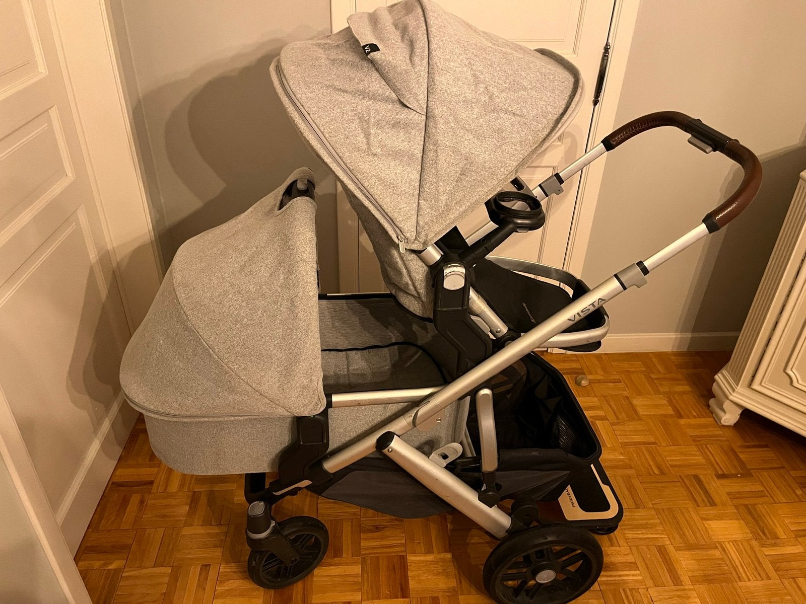 UPPAbaby Vista V2 duowagen + veel accessoires, Autres marques, Poussette combi, Enlèvement, Utilisé