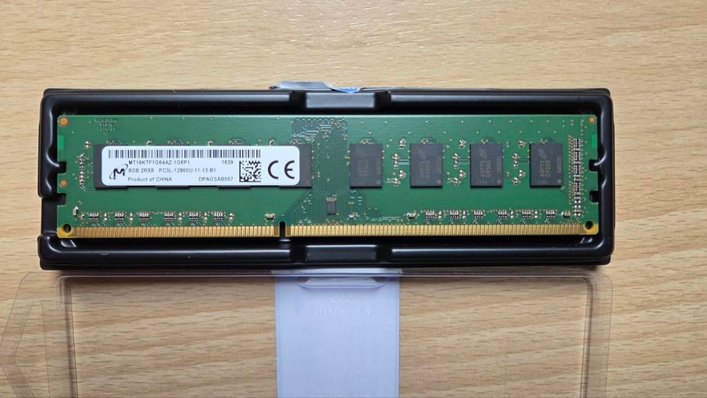 Micron geheugenmodule 8GB DDR3 1600Mhz 1.35V, 8 GB, DDR3, Ophalen of Verzenden, Zo goed als nieuw