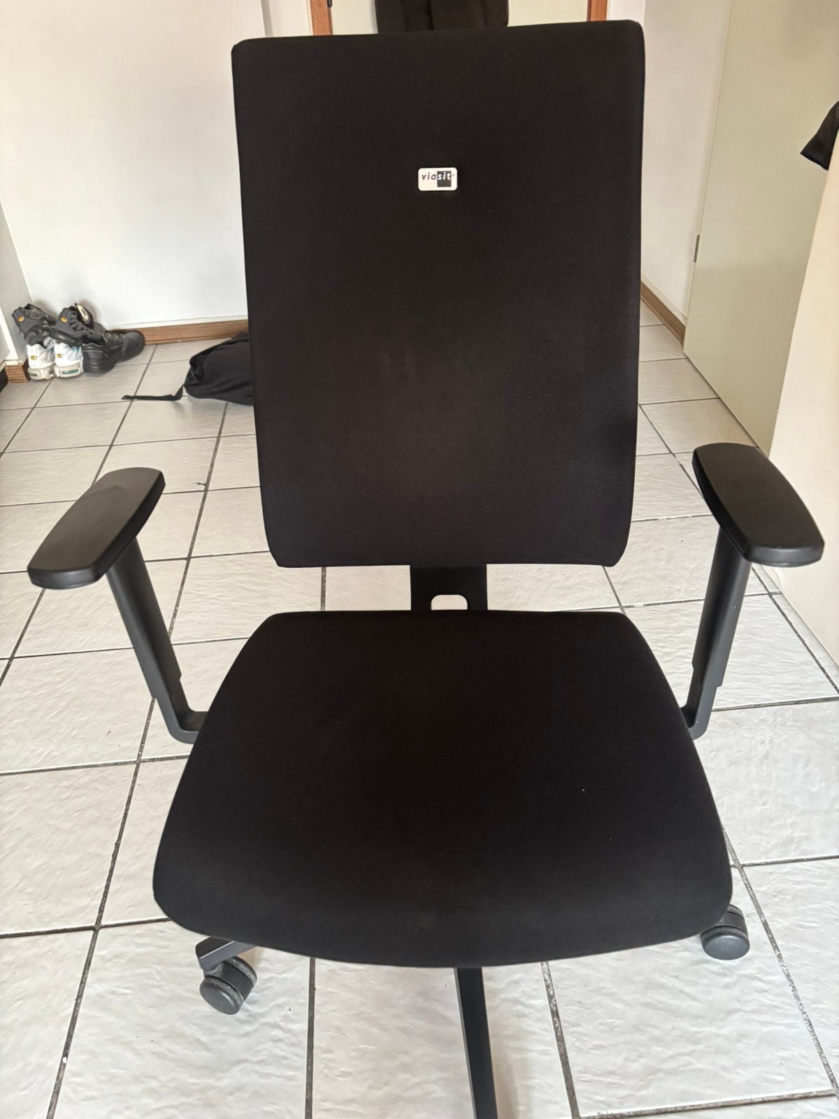 Viasit ergonomische stoel/bureaustoel - zwart, Ophalen, Zwart, Nieuw, Bureaustoel