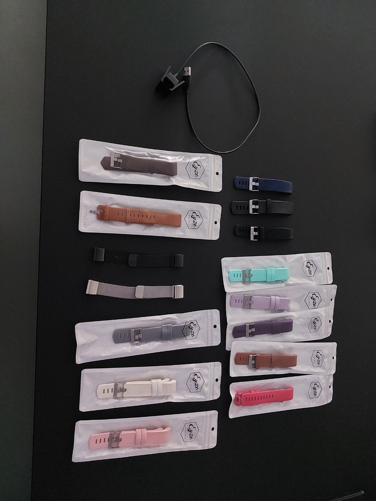 Polsbandjes fitbit, Handtassen en Accessoires, Sporthorloges, Ophalen, Zilver