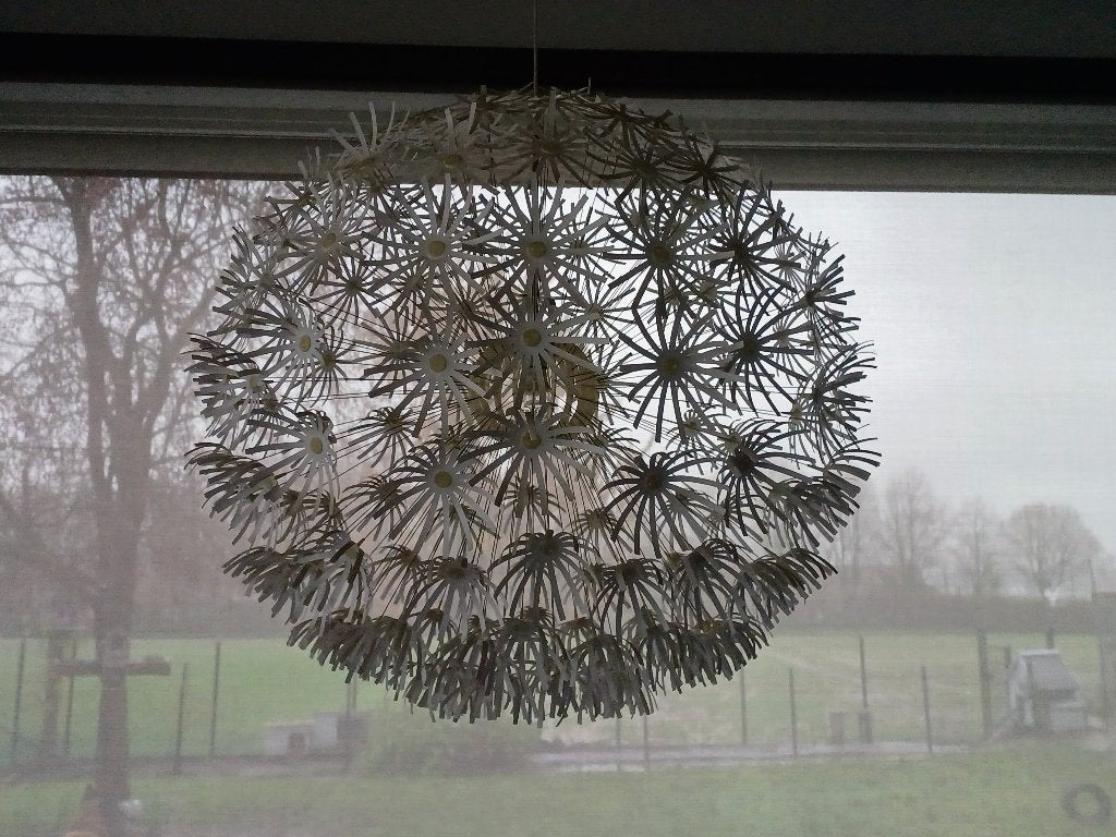 Moderne luster , 1m diameter, Huis en Inrichting, Lampen | Hanglampen, Ophalen