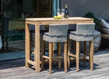 Bartafel en 4 stoelen, Ophalen, Gebruikt