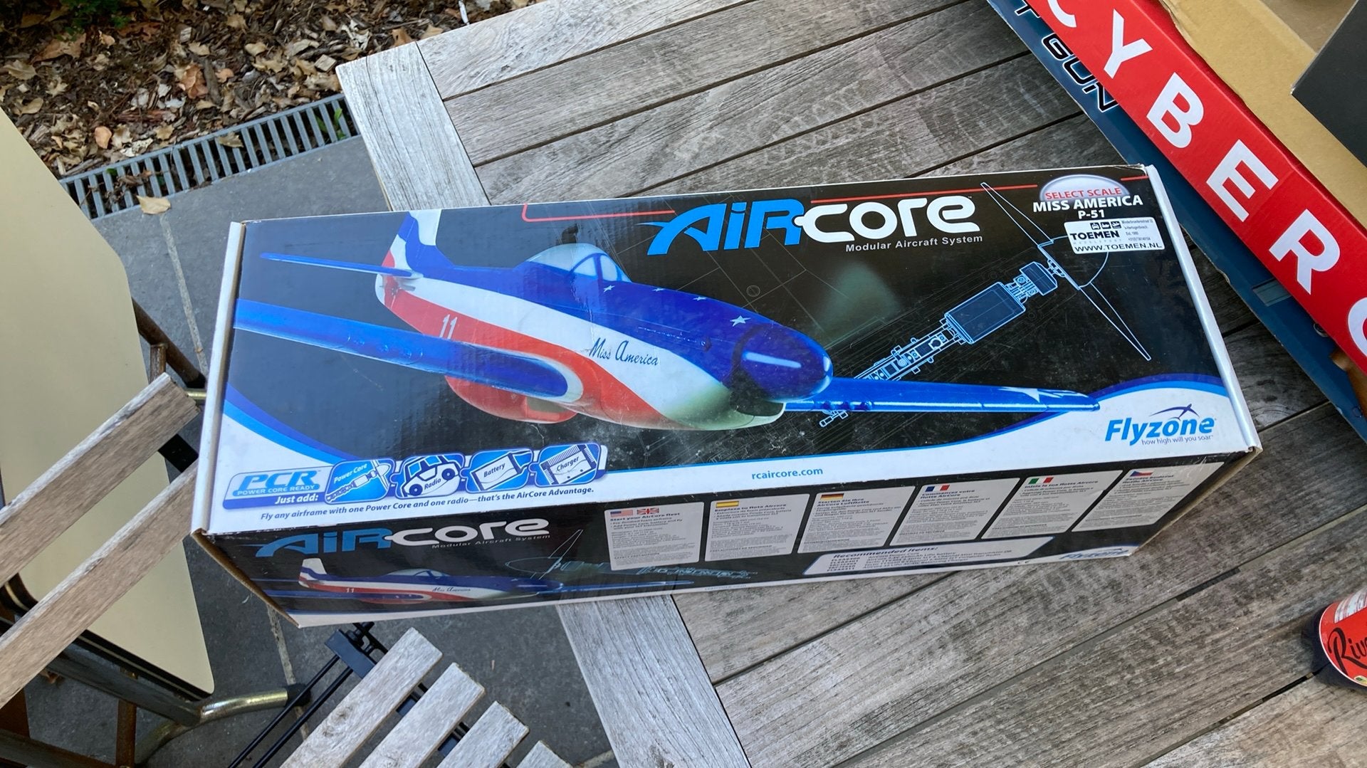 Flyzone AirCore P-51 "Miss America" Airframe (RC Vliegtuig), Hobby en Vrije tijd, Ophalen, Zo goed als nieuw, Vliegtuig