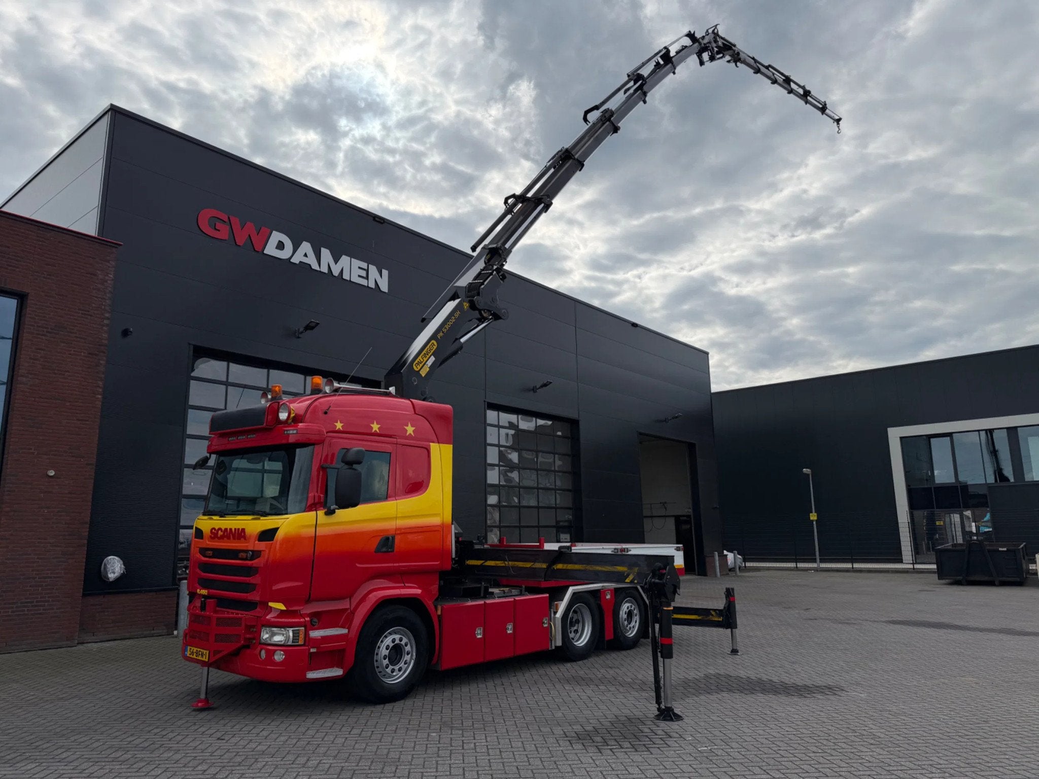 Scania R450 6x2 Palfinger PK 53002+Fly jib,winch Euro6, Auto's, Automaat, Euro 6, Scania, Diesel
