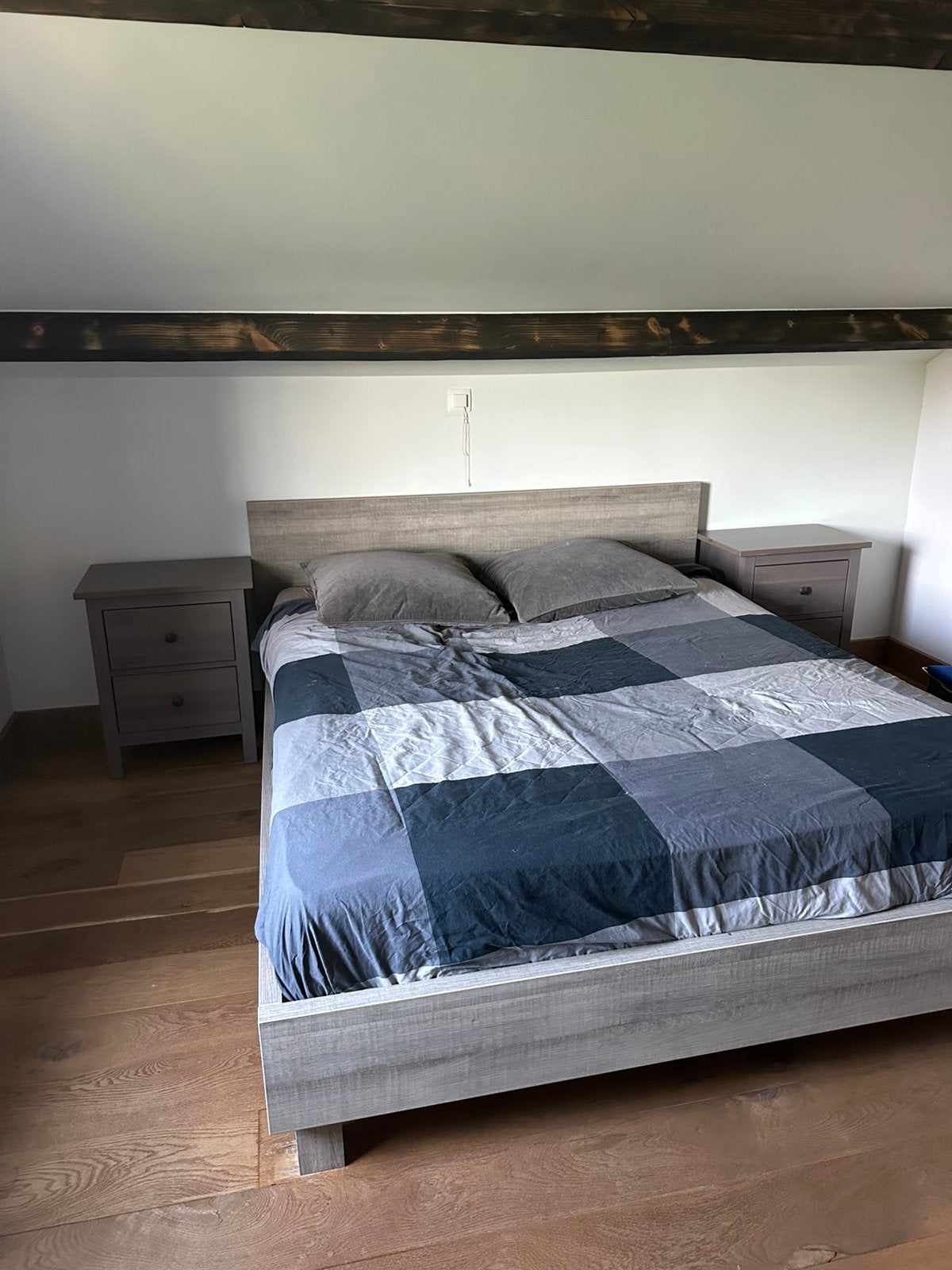 Bed met 2 nachtkastjes - Mooie staat, Huis en Inrichting, Ophalen, Gebruikt, Tweepersoons, Landelijk