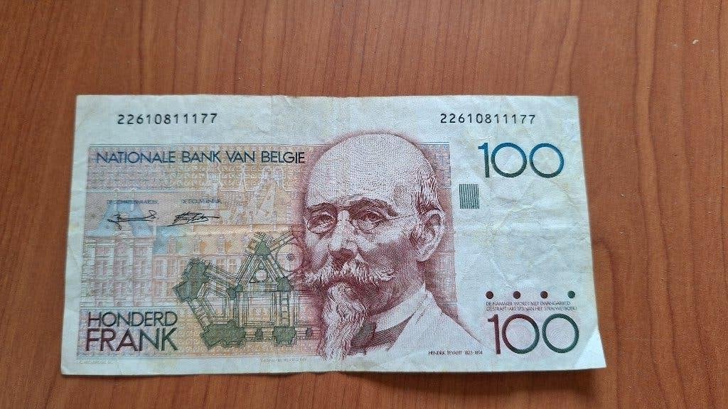 Bankbiljet 100 belgische frank, Timbres & Monnaies, Enlèvement ou Envoi, Billets en vrac