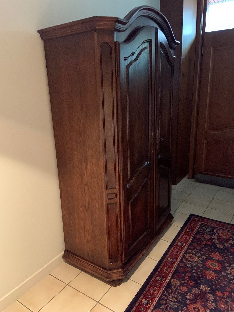 Halkast, Huis en Inrichting, Kasten | Kleerkasten, Ophalen, Met deur(en), 100 tot 150 cm, Klassiek