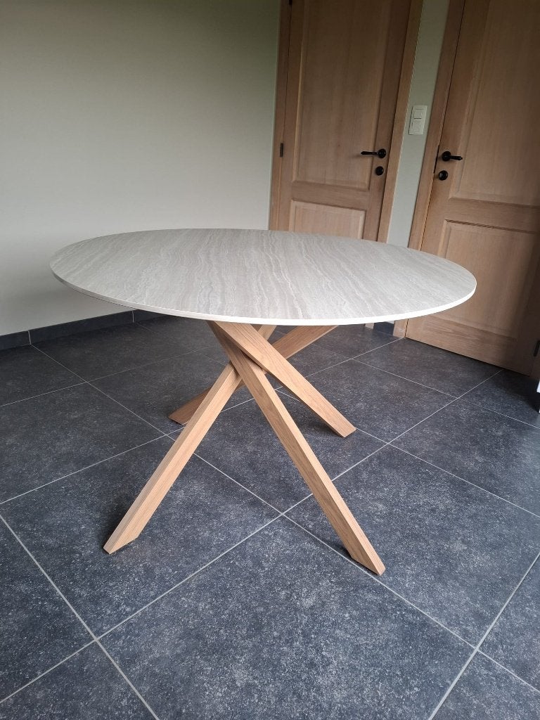 Ronde buitentafel, Ophalen, Zo goed als nieuw, Rond