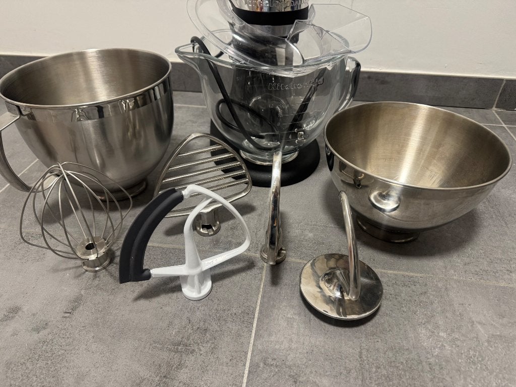 Kitchenaid Artisan - vulkaanzwart, Electroménager, Mélangeurs de cuisine, 2 à 3 litres, Enlèvement ou Envoi, Comme neuf, 3 vitesses ou plus