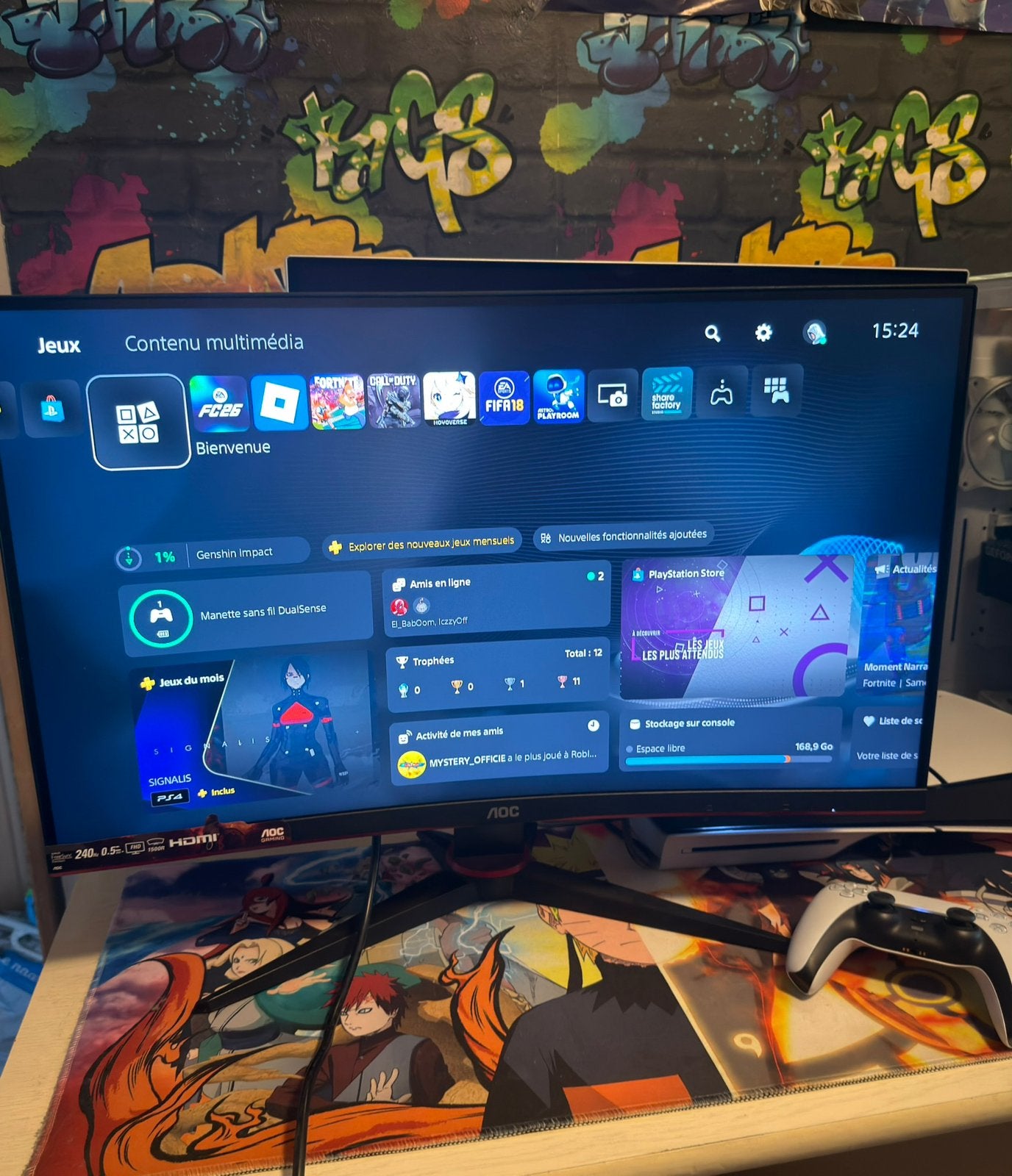 AOC Gaming 27" 240Hz incurvé Full HD – 0.5ms, Informatique & Logiciels, Gaming, IPS, Moins de 1 ms, Full HD