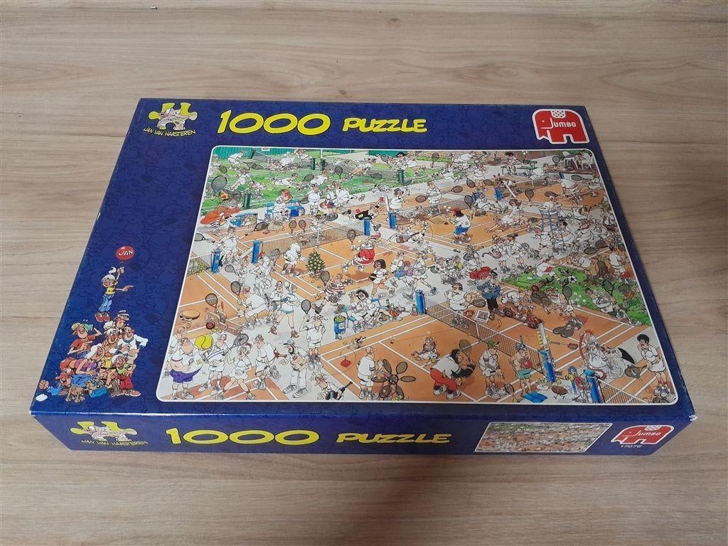 Jan van Haasteren - de tennisbaan - 1000 stuk - s3053, Verzenden, Zo goed als nieuw