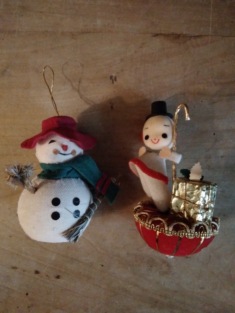 2 leuke vintage  kersthangers, Verzenden, Gebruikt