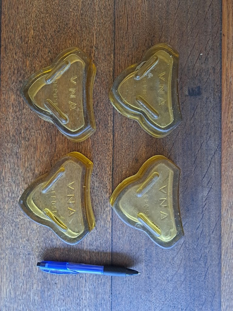 Set van 4 vloerbeschermers - vintage, Ophalen of Verzenden