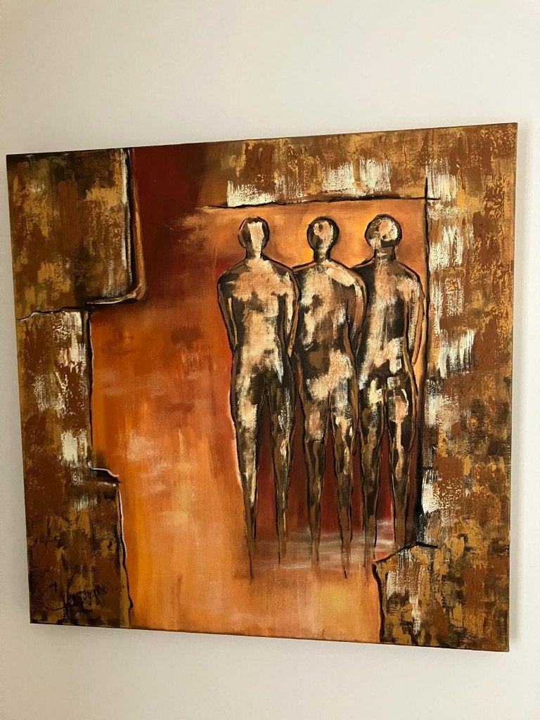 schilderij op doek, Antiek en Kunst, Kunst | Schilderijen | Modern, Ophalen