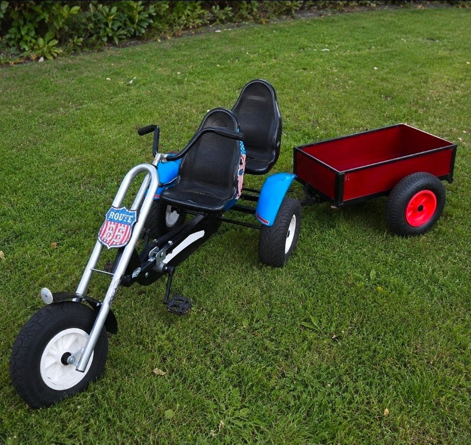 gocart driewieler, gloednieuwe staat met karretje berg, Ophalen, Nieuw, Berg, Vrijloopautomaat