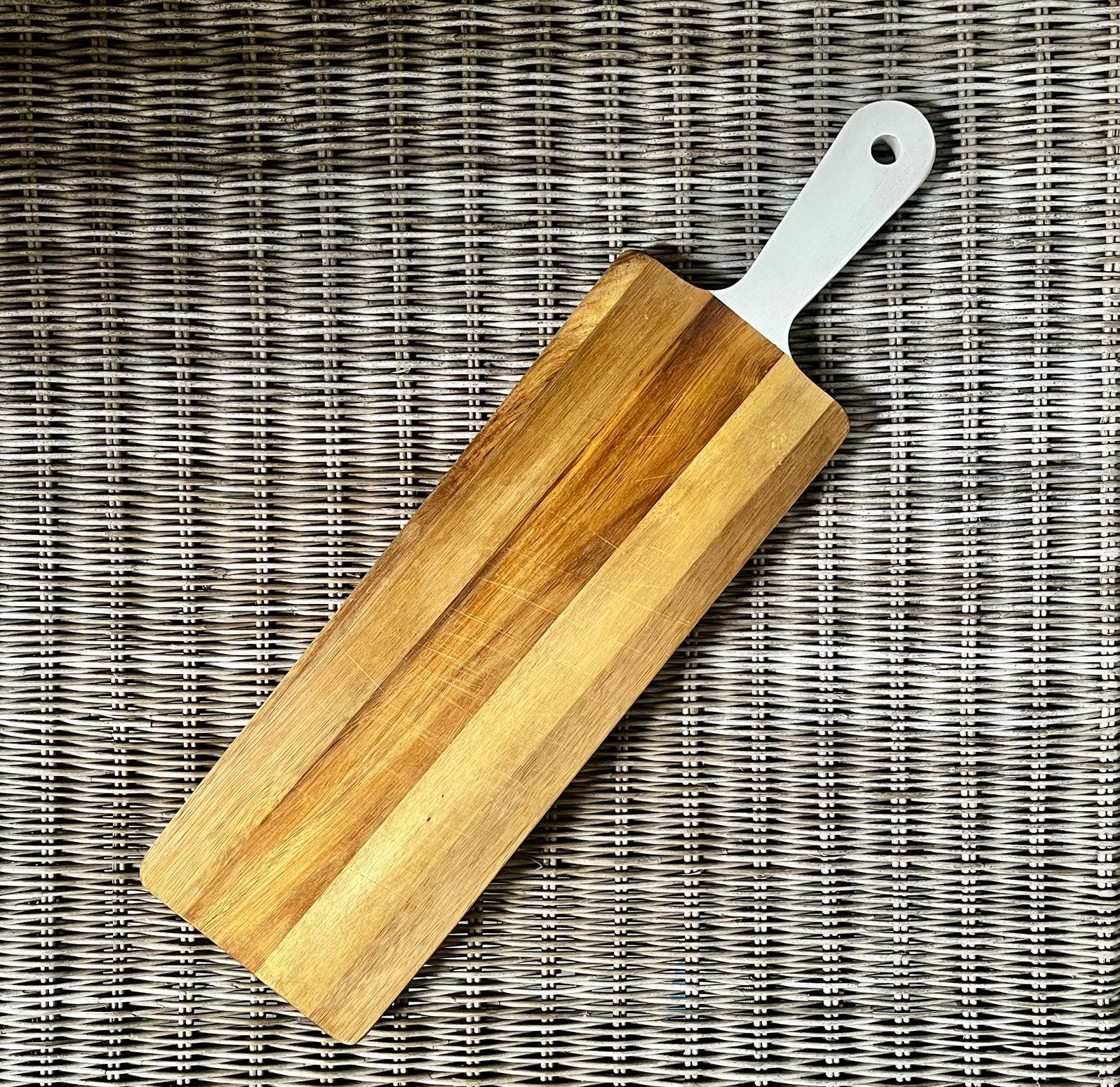 Snijplank broodplank hout wit, Huis en Inrichting, Snijplank, Decoratieve rand, Ophalen of Verzenden, Zo goed als nieuw