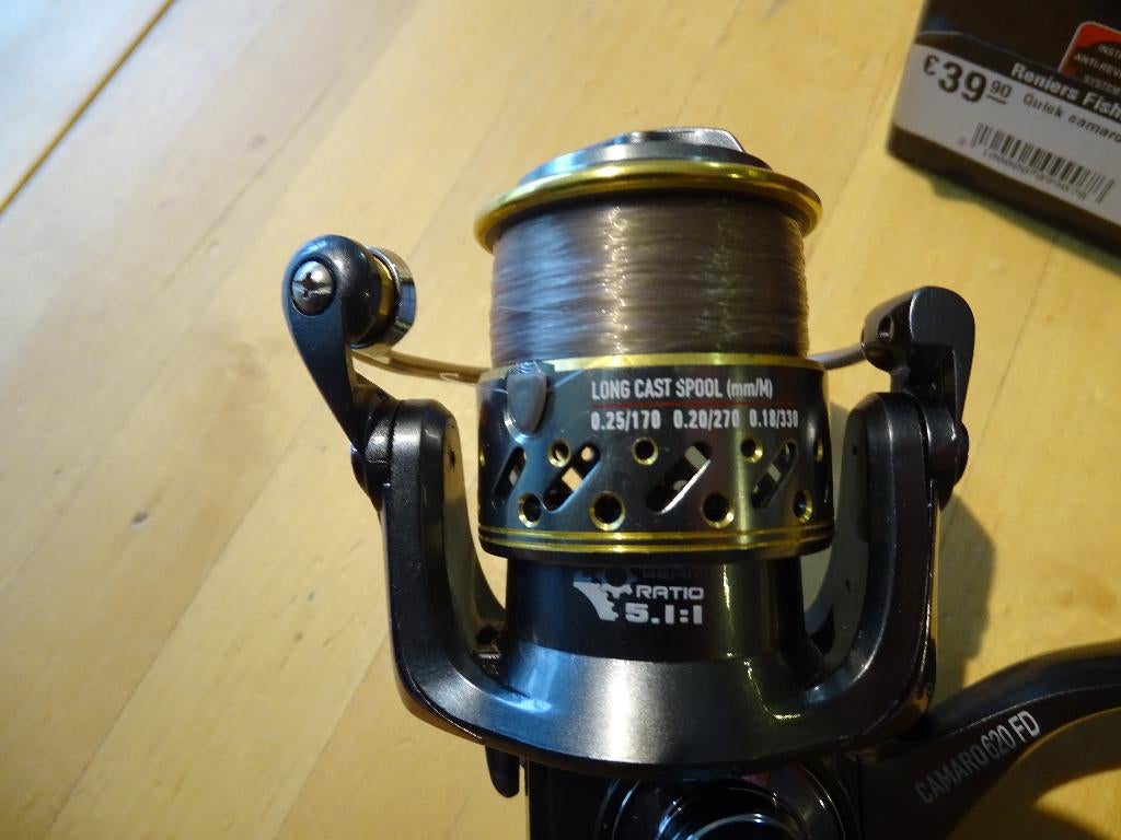 DAM Quick Camaro 620 FD spinmolen, Watersport en Boten, Hengelsport | Algemeen, Ophalen of Verzenden, Zo goed als nieuw, Molen