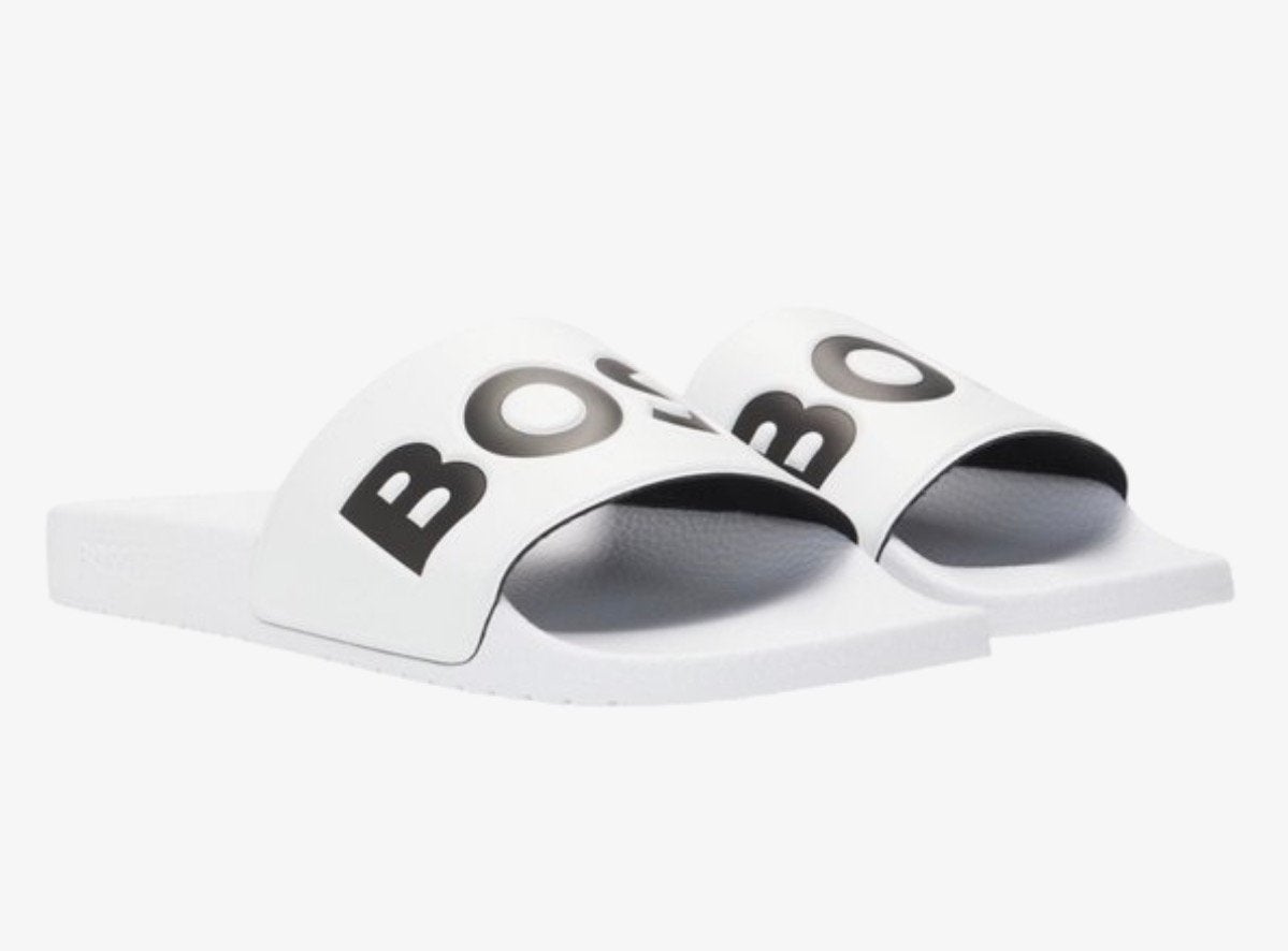 BOSS Slippers 42/43 NIEUW !, Wit, Nieuw, Ophalen, Slippers