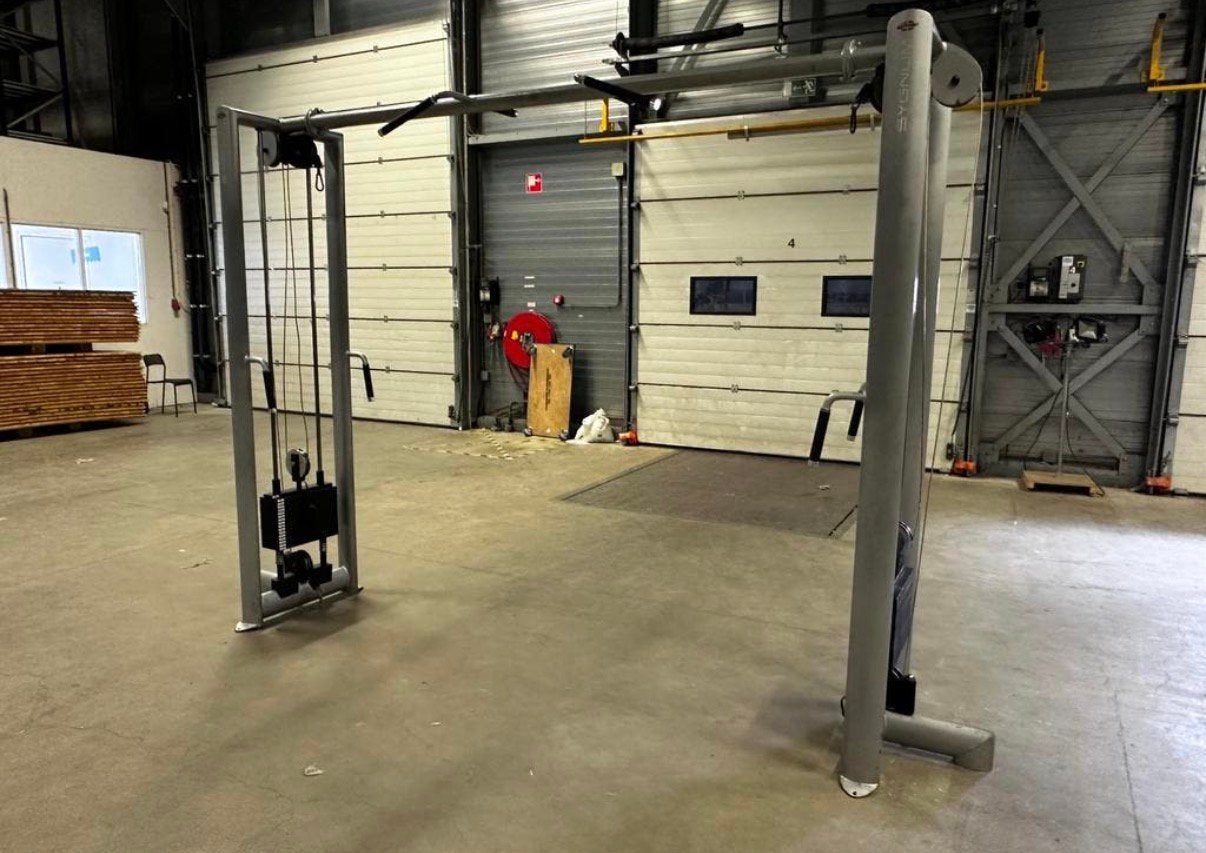 Gym 80 Cable Cross met 80kg Gewichten ,Optrek mogelijkheden., Sport en Fitness, Ophalen, Gebruikt, Armen, Overige typen