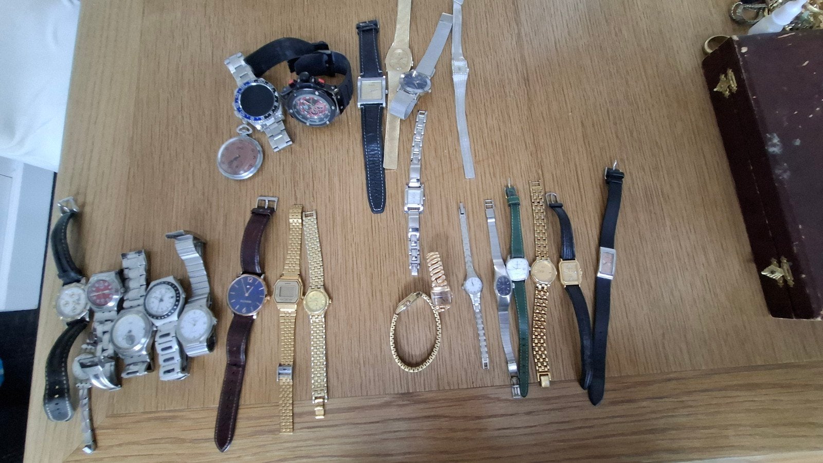 différentes montres vintage + montres modernes, Enlèvement, Tissot, Doré, 1930 à 1960
