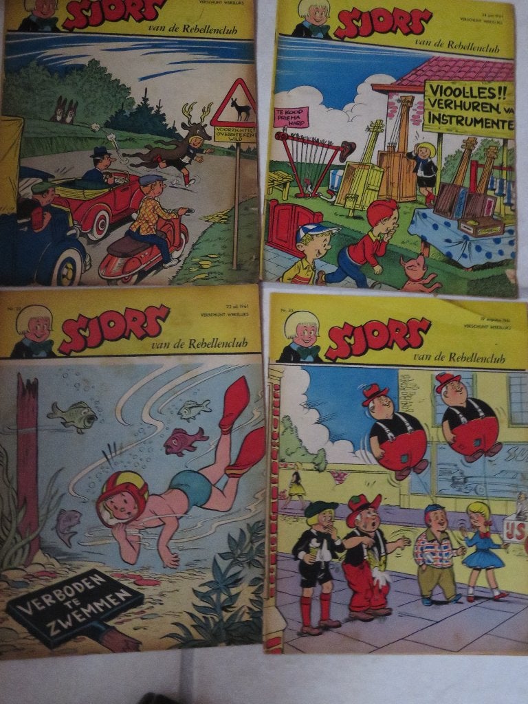 Sjors van de Rebellenclub - strips, Boeken, Meerdere stripboeken, Ophalen of Verzenden, Gelezen