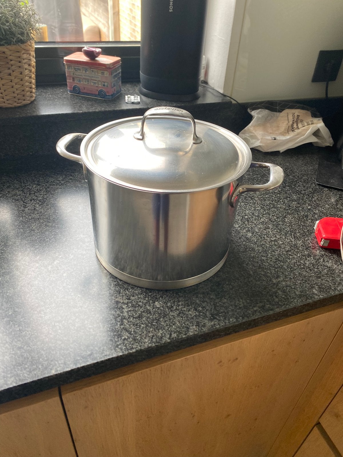 Grote kookpot demeyere, Huis en Inrichting, Ophalen of Verzenden, Zo goed als nieuw