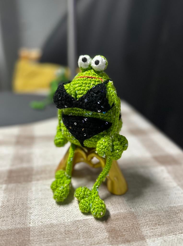 Porte-clés Grenouille en Bikini  Bijou de sac Amigurumi, Ophalen of Verzenden