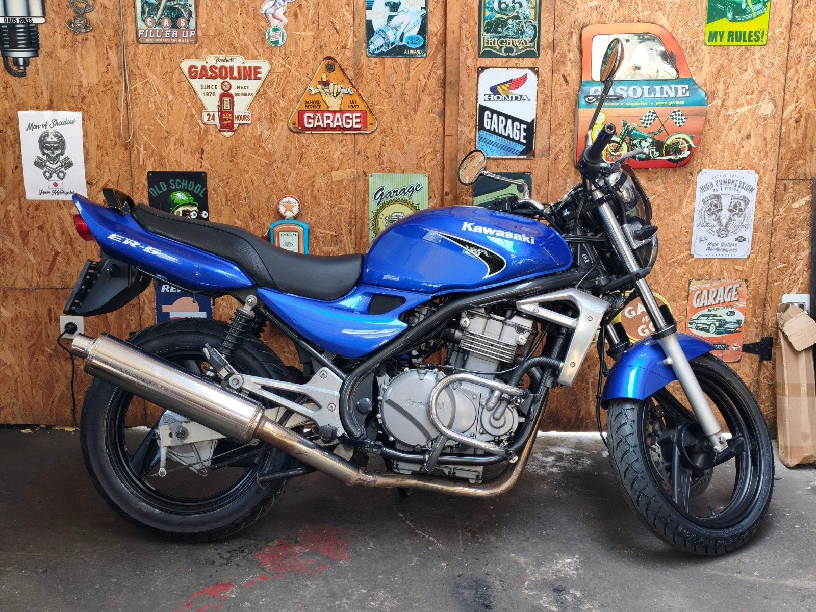 Kawasaki er5 avec contrôle technique ok, Motoren, Motoren | Kawasaki, Particulier, Toermotor, 2 cilinders, Minimaal motorrijbewijs A2