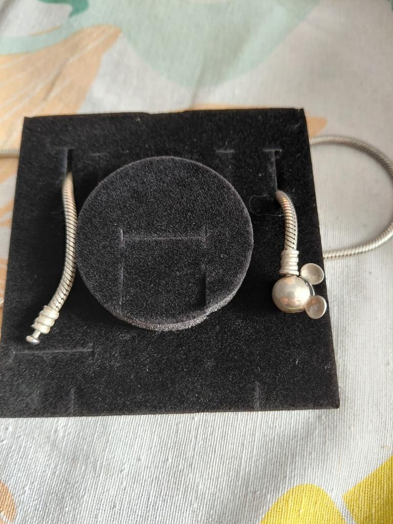 Collier Pandora Mickey Mouse, Enlèvement, Comme neuf, Argent, Argent