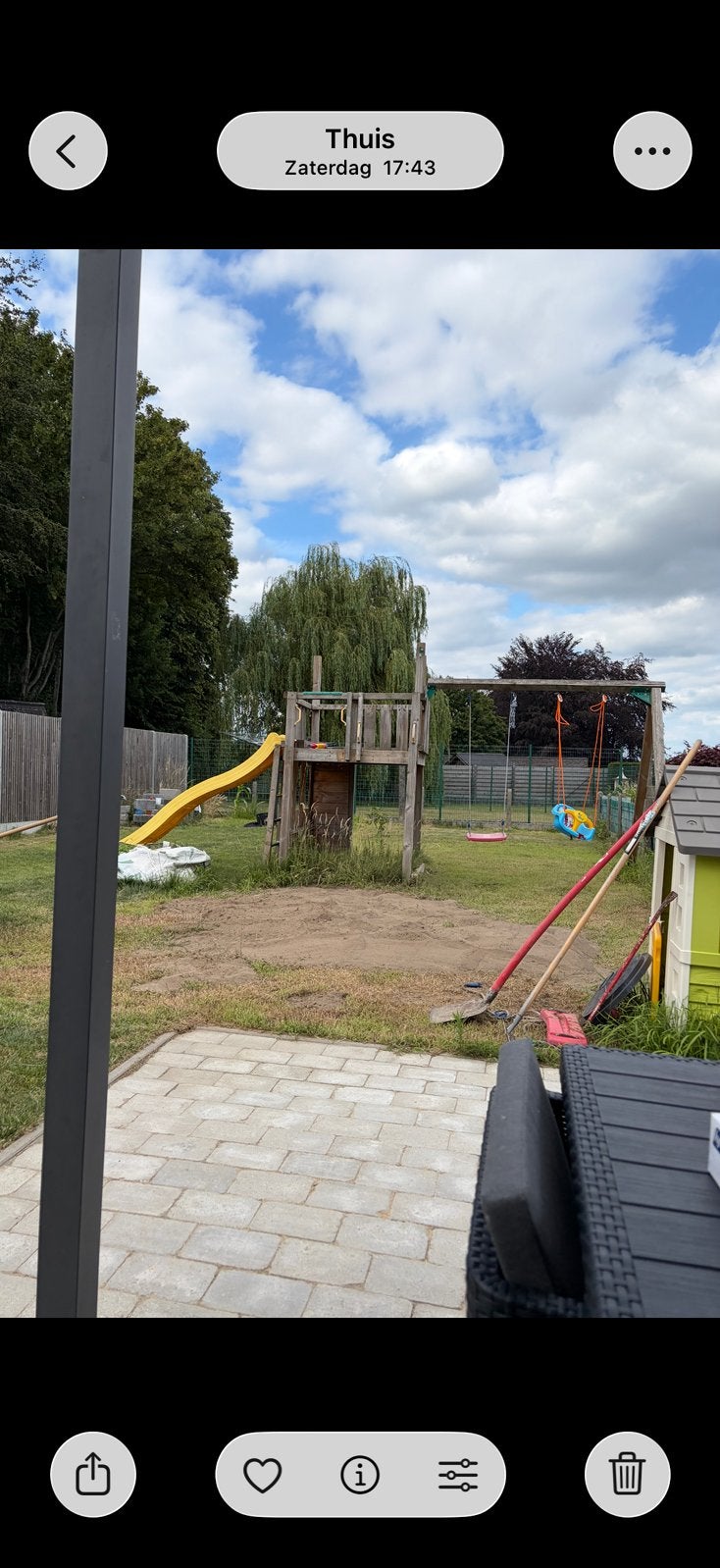 Schommel met glijbaan, Ophalen, Gebruikt, Nvg, Nv