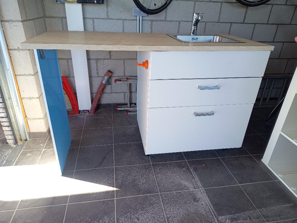 Wastafelmeubel, Huis en Inrichting, Badkamer | Badkamermeubels, Ophalen, Gebruikt, 100 tot 150 cm, Minder dan 100 cm