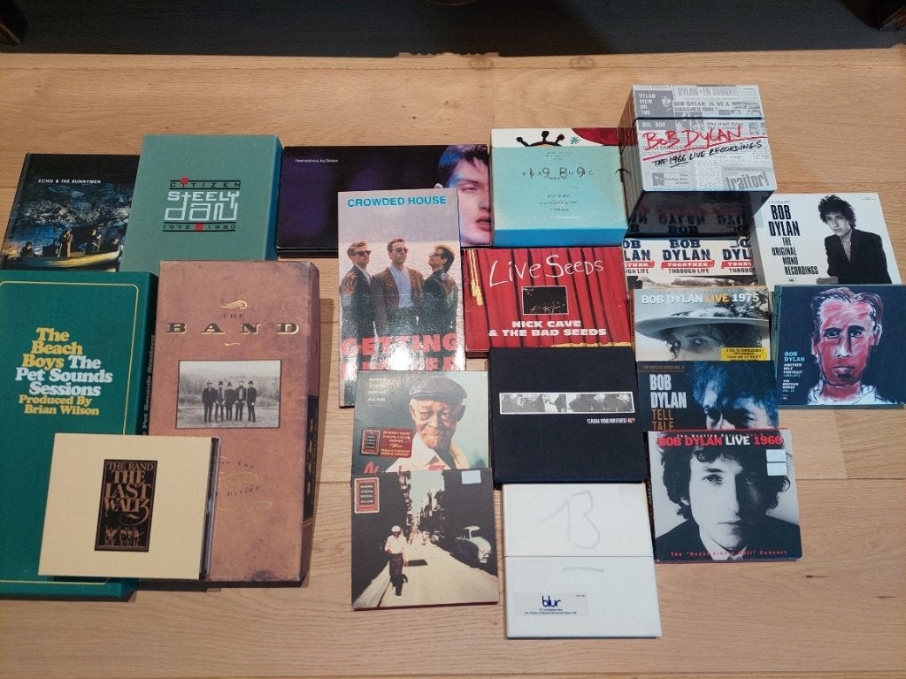 Prachtige rock box sets (Bob Dylan, The Band, Nick Cave ...), Ophalen, Gebruikt, Boxset