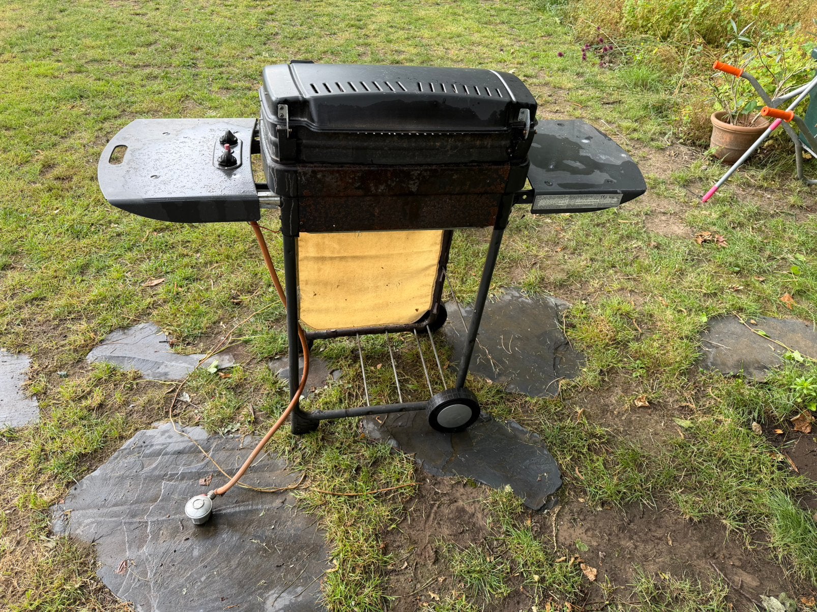 Gasbbq van campinggaz, Enlèvement, Utilisé