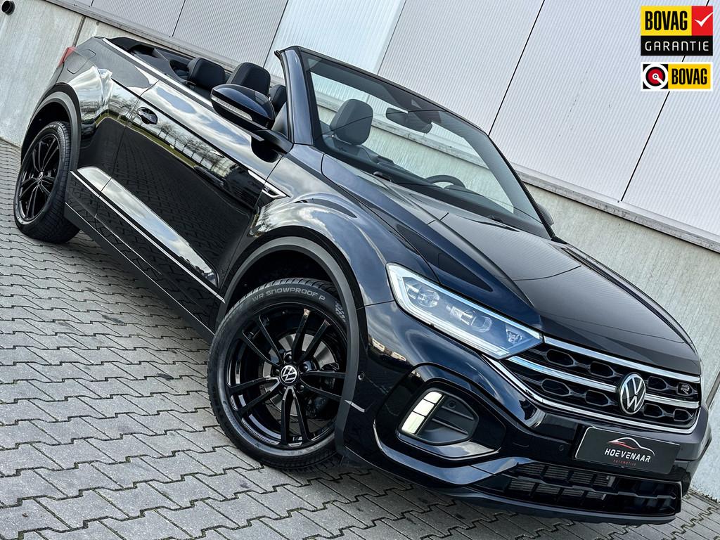 Volkswagen T-Roc Cabrio 1.5 TSI R-Line Acc Navi Dealer onh, 4 cilinders, Cabriolet, Zwart, Bedrijf