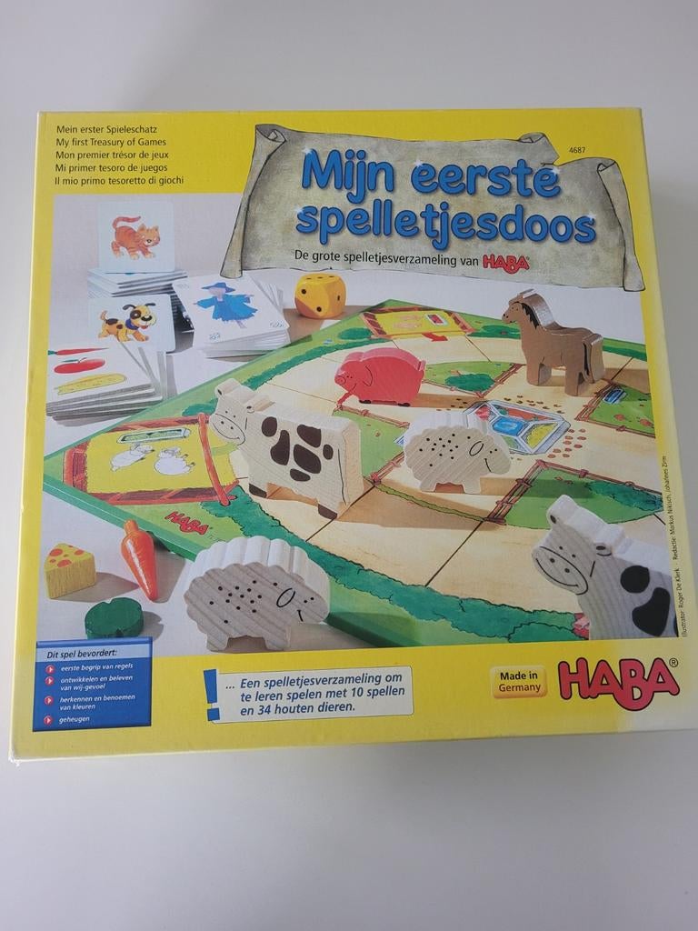 Mijn eerste spelletjesdoos
Leeftijd: +3 jaar
Merk: Haba, Ophalen of Verzenden