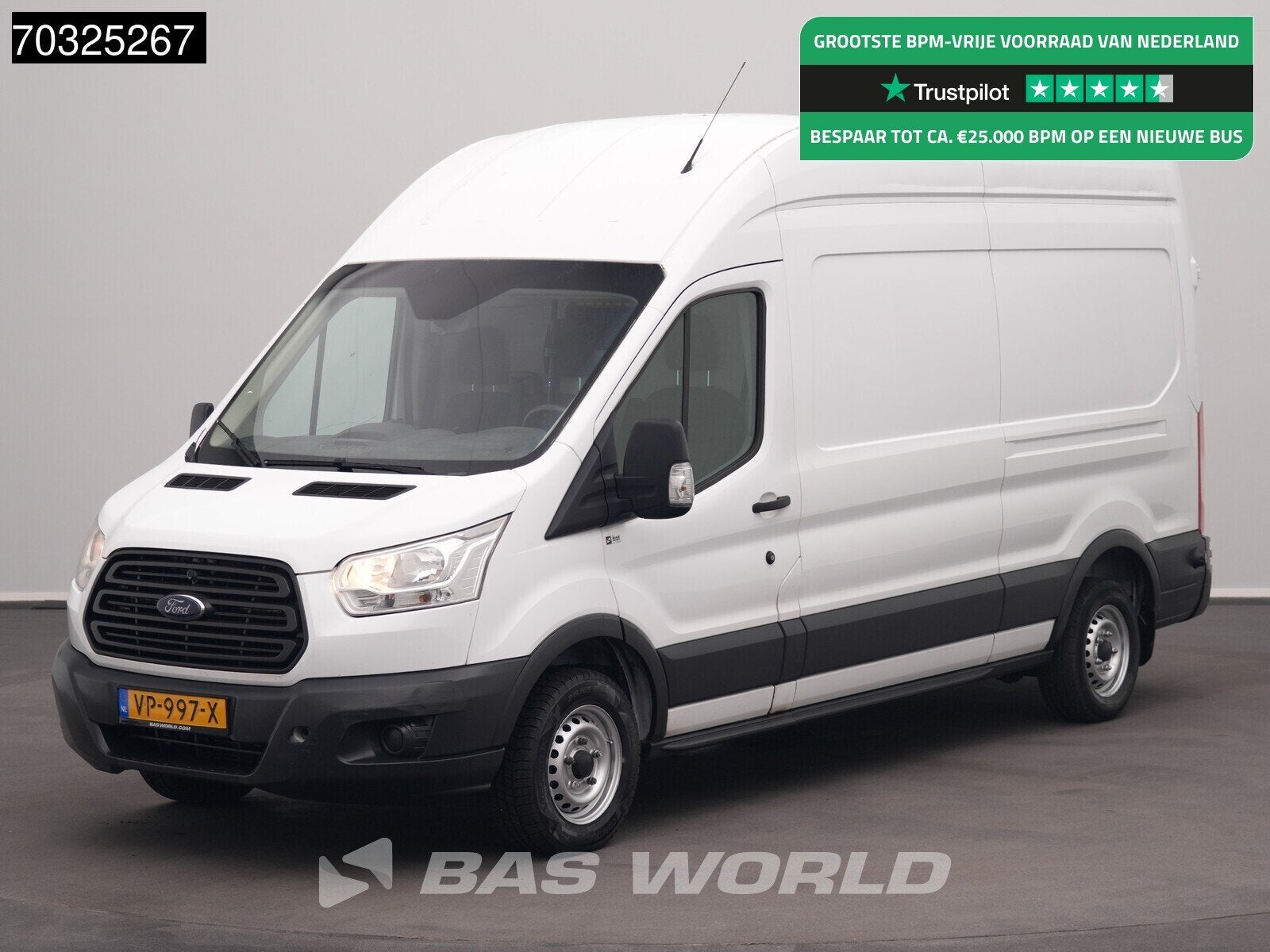 Ford Transit 100pk L3H3 Trekhaak Hoog Dak Hohes Dach High Ro, Auto's, Euro 5, Stof, 4 cilinders, 100 pk
