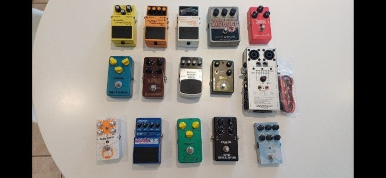 verschillende gitaar effecten pedalen Boss, , MXR , NUX ,..., Muziek en Instrumenten, Ophalen of Verzenden, Nieuw, Delay of Echo