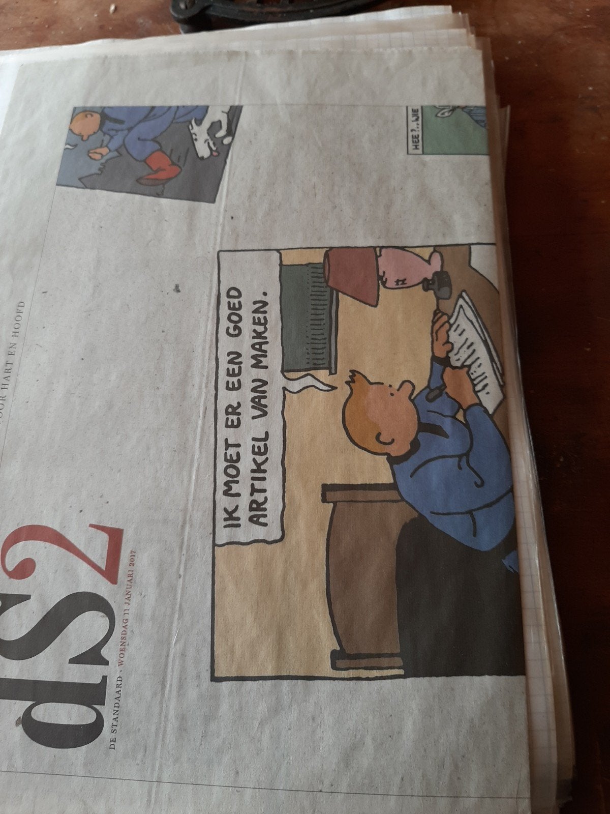 Kuifje 2 kranten artikels, Verzenden
